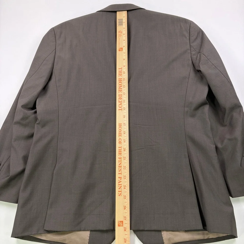 Hugo Boss Pasolini/Movie Blazer Mens 40R Brown Guabello Super 130s Wool USA